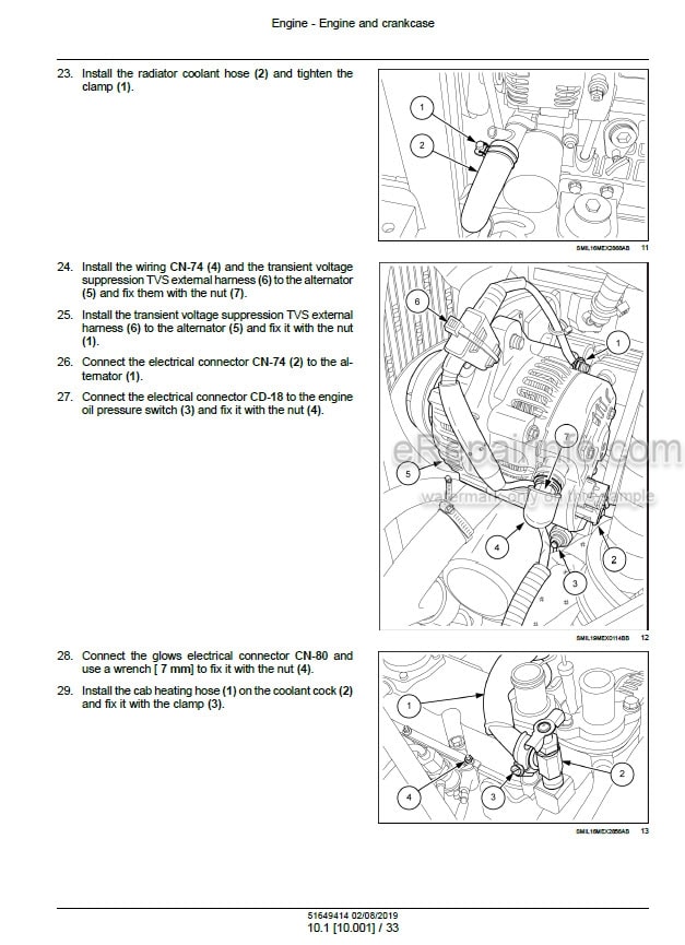Photo 1 - New Holland E30C Service Manual Mini Excavator