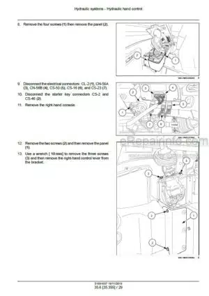 Photo 3 - New Holland E33C Service Manual Mini Excavator