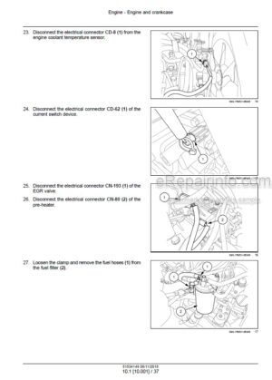 Photo 7 - New Holland E235B Repair Manual Excavator 87495895A