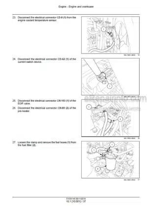 Photo 2 - New Holland E33C Tier IV Final Service Manual Mini Excavator