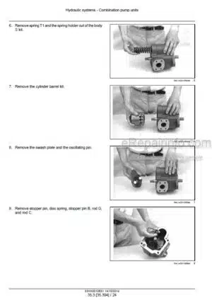 Photo 3 - New Holland E35B Tier 3 Service Manual Compact Hydraulic Excavator S5HX0012E01