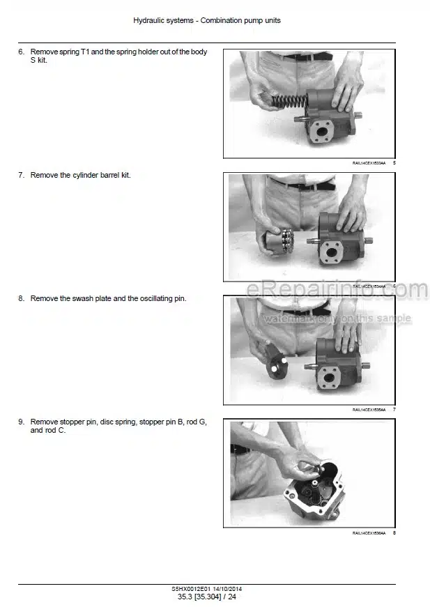 Photo 1 - New Holland E35B Tier 3 Service Manual Compact Hydraulic Excavator S5HX0012E01