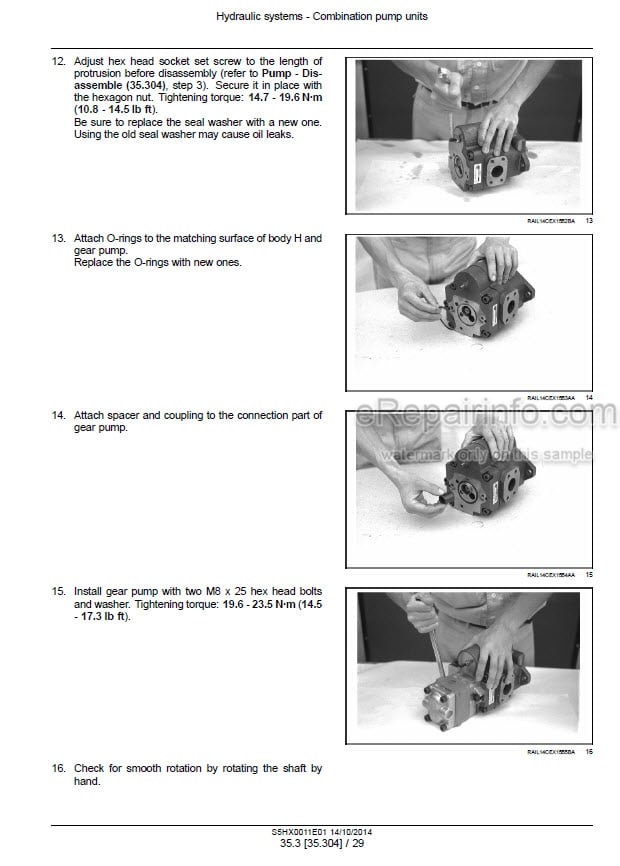 Photo 1 - New Holland E35B Tier 4B Final Service Manual Compact Hydraulic Excavator S5HX0011E01