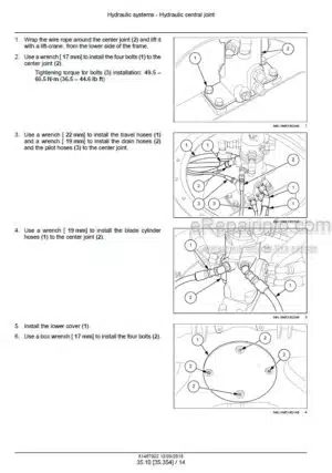 Photo 12 - New Holland E37C Tier IV Final Service Manual Mini Excavator