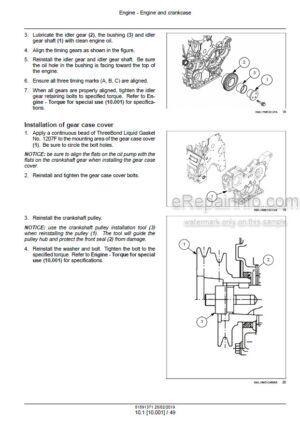 Photo 7 - New Holland E40.2SR E50.2SR Workshop Manual Mini Excavator 60413411
