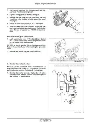 Photo 8 - New Holland 7030M 8030L Service Manual Grape Harvester 51697735