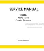Photo 5 - New Holland E385B ROPS Tier III Service Manual Crawler Excavator 84392431A