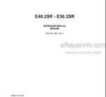 Photo 5 - New Holland E40.2SR E50.2SR Workshop Manual Mini Excavator 60413411