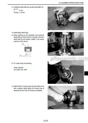 Photo 3 - New Holland E45BSR E50BSR E55B Service Manual Mini Excavator 84602422A