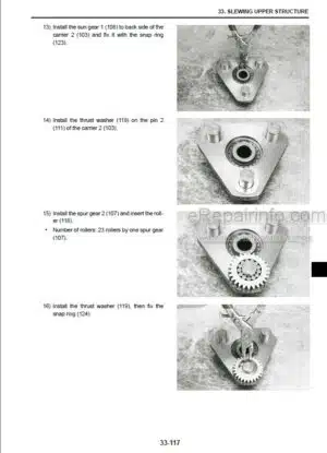 Photo 10 - New Holland E45BSR E50BSR Service Manual Hydraulic Mini Excavator 84526500A