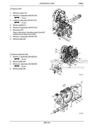 Photo 12 - New Holland E485C Tier IV Service Manual Crawler Excavator 84557350A