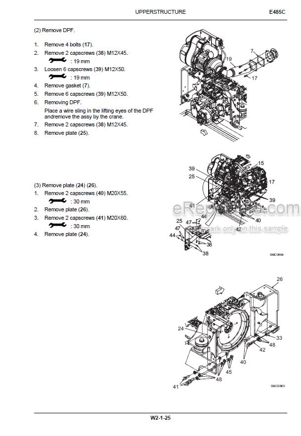 Photo 1 - New Holland E485C Tier IV Service Manual Crawler Excavator 84557350A