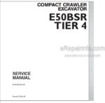 Photo 5 - New Holland E50BSR Tier 4 Service Manual Compact Crawler Excavator 87481006