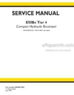Photo 4 - New Holland E55BX Tier 4 Service Manual Compact Hydraulic Excavator S5HS0013E01