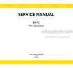 Photo 5 - New Holland E57C Service Manual Mini Excavator