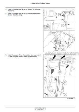 Photo 11 - New Holland E57C Service Manual Mini Excavator
