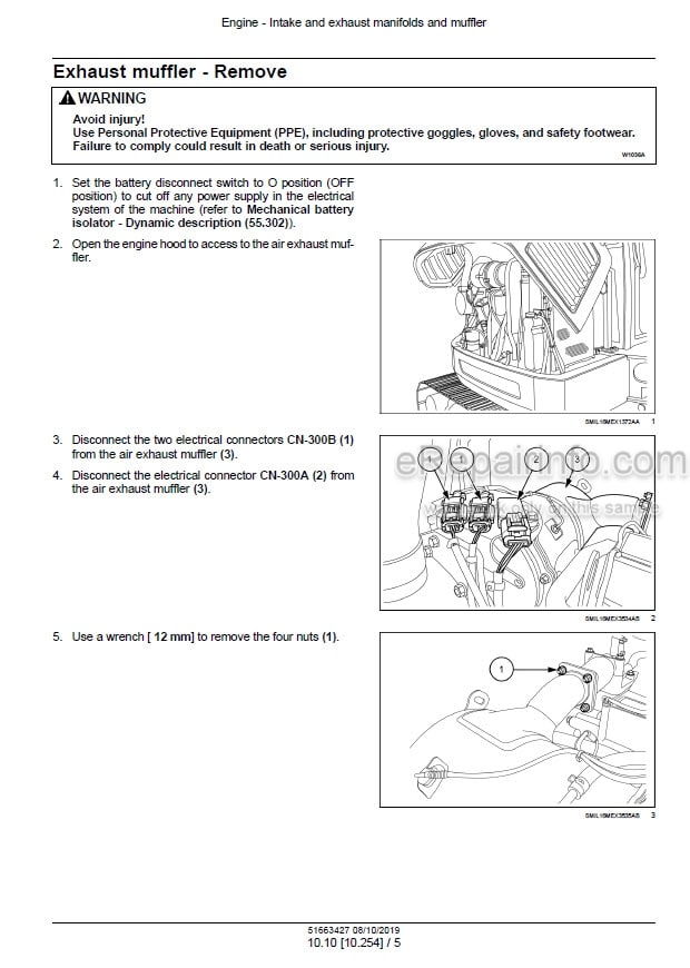 Photo 1 - New Holland E60C Service Manual Mini Excavator