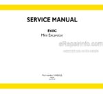 Photo 4 - New Holland E60C Tier IV Final Service Manual Mini Excavator