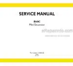 Photo 4 - New Holland E60C Tier IV Final Service Manual Mini Excavator