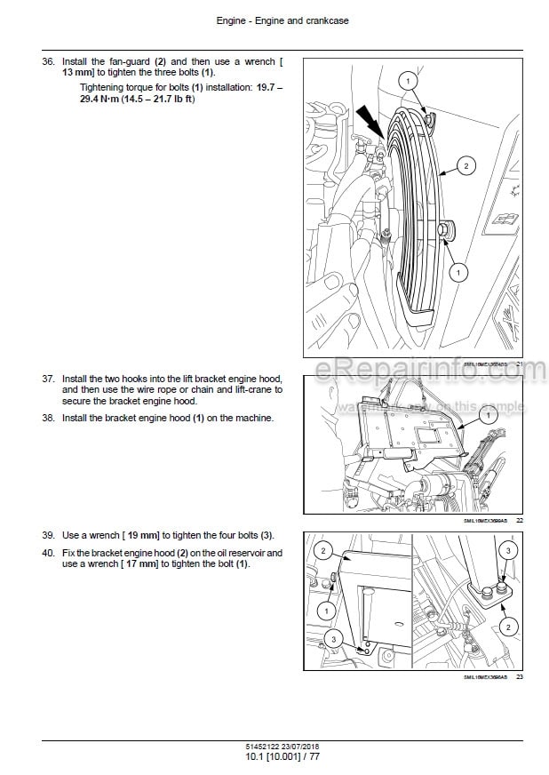Photo 1 - New Holland E60C Tier IV Final Service Manual Mini Excavator