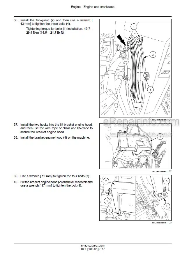 Photo 1 - New Holland E60C Tier IV Final Service Manual Mini Excavator