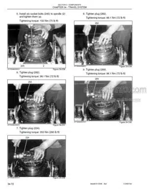 Photo 2 - New Holland E80 Service Manual Hydraulic Excavator 87360644NA