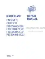 Photo 4 - New Holland F3BE0684G*E901 F3BE0684H*E901 F3CE0684A*E001 F3CE0684B*E003 Cursor Service Manual Engine 84144127