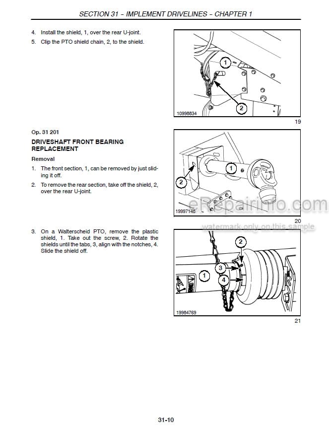 Photo 1 - New Holland FP230 FP240 Repair Manual Forage Harvester 86900642