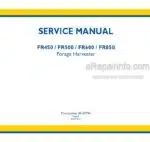 Photo 4 - New Holland FR450 FR500 FR600 FR850 Forage Cruiser Tier 3 Tier 2 Stage 2 Service Manual Forage Harvester 48142796