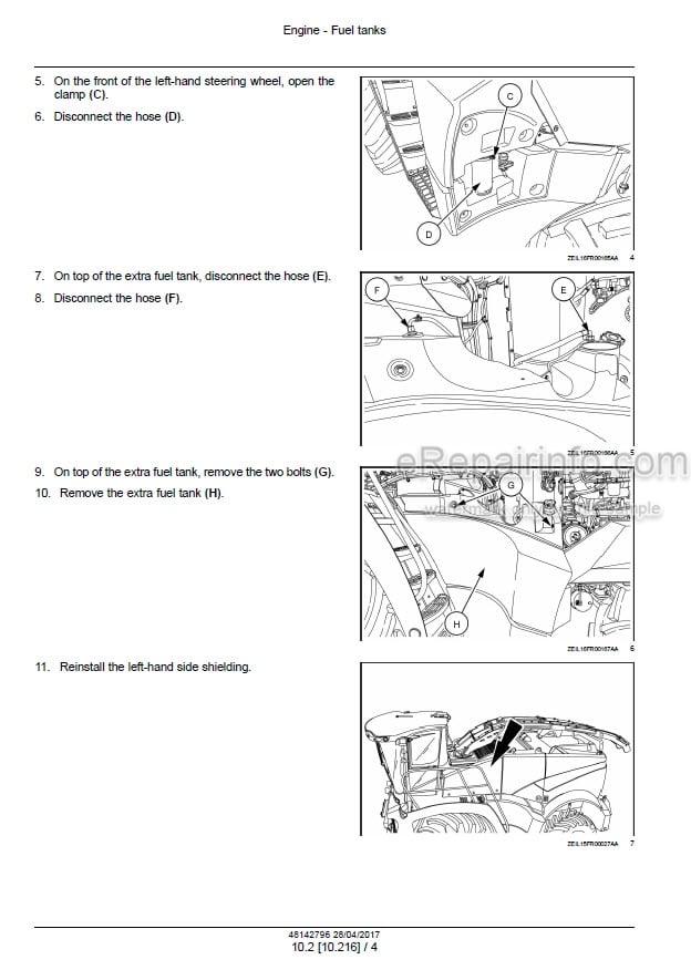 Photo 1 - New Holland FR450 FR500 FR600 FR850 Forage Cruiser Tier 3 Tier 2 Stage 2 Service Manual Forage Harvester 48142796