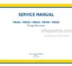 Photo 4 - New Holland FR480 FR550 FR650 FR780 FR850 Forage Cruiser Tier 4B Tier 2 Service Manual Forage Harvester 47956024