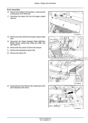 Photo 8 - New Holland FR480 FR550 FR650 FR780 FR850 Forage Cruiser Stage IV Tier 2 Stage 2 Service Manual Forage Harvester 48142771