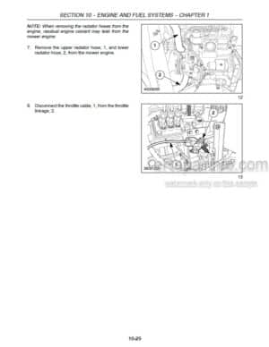 Photo 6 - New Holland G6030 G6035 Service Manual Commercial Front Mower 84203602