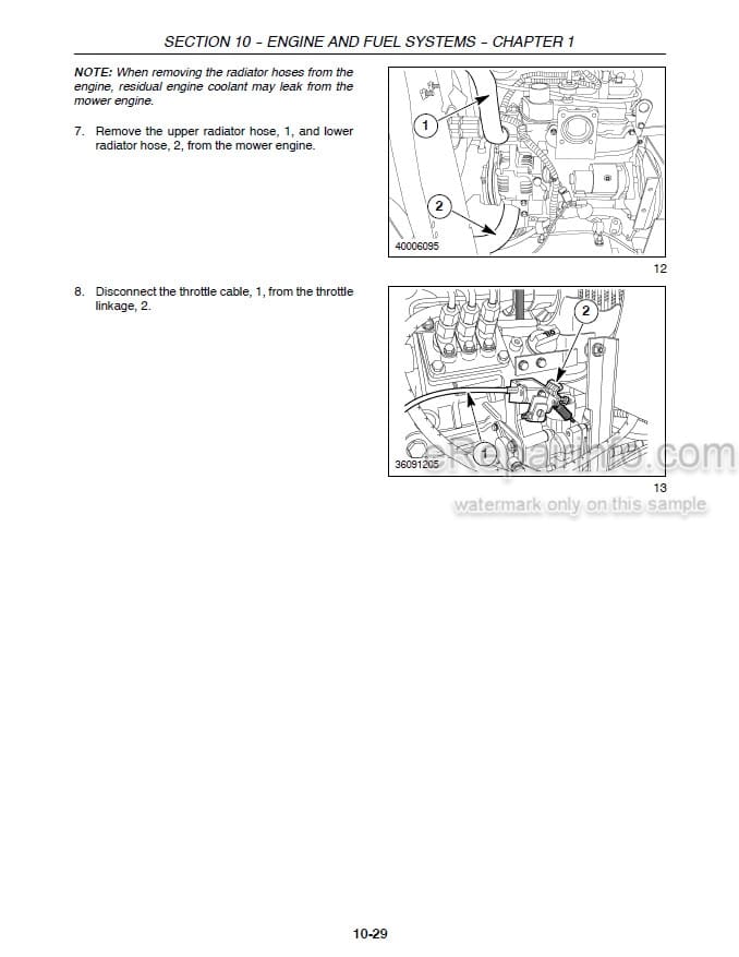 Photo 1 - New Holland G6030 G6035 Service Manual Commercial Front Mower 84203602