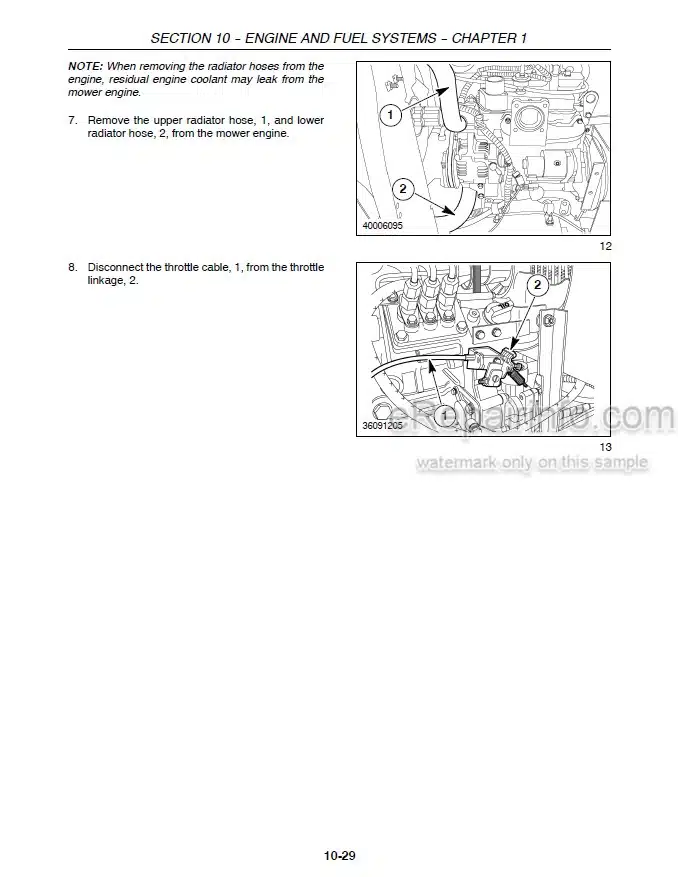 Photo 1 - New Holland G6030 G6035 Service Manual Commercial Front Mower 84203602