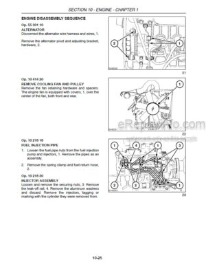 Photo 9 - New Holland LS140 LS150 Repair Manual Skid Steer Loader 87036977