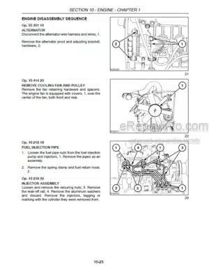 Photo 9 - New Holland LS140 LS150 Repair Manual Skid Steer Loader 87036977