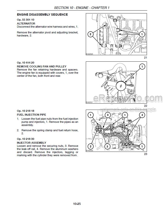 Photo 1 - New Holland LS140 LS150 Repair Manual Skid Steer Loader 87036977