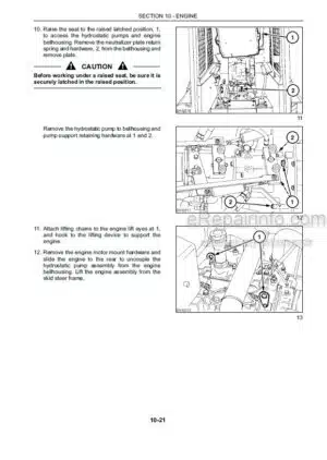 Photo 7 - New Holland E215C E245CME Service Manual Hydraulic Excavator 71114552