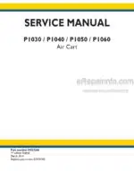 Photo 5 - New Holland P1030 P1040 P1050 P1060 Service Manual Air Cart 84329246