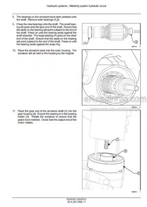 Photo 8 - New Holland E27B Service Manual Compact Hydraulic Excavator S5PV0023E02