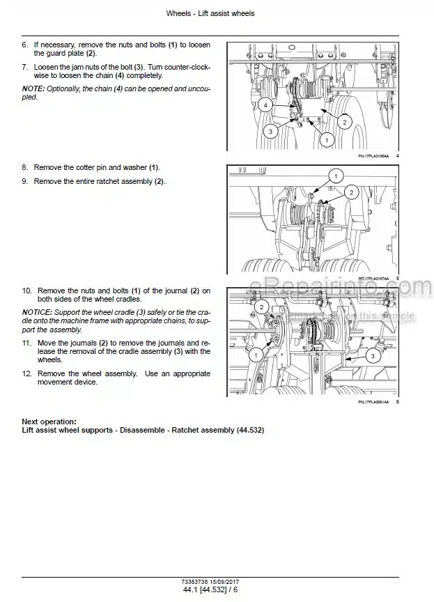 Photo 1 - New Holland PL6011 PL6013 PL6015 PL6017 PL6019 PL6024 PL6028 PL6032 PL6036 Service Manual Planter 73383738