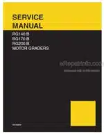 Photo 4 - New Holland RG140.B RG170.B RG200.B Service Manual Grader 75314236