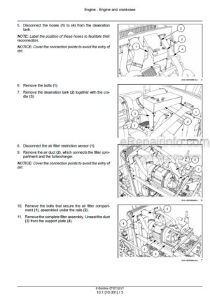 Photo 7 - New Holland AD250 Service Manual Articulated Dump Truck 6045614101
