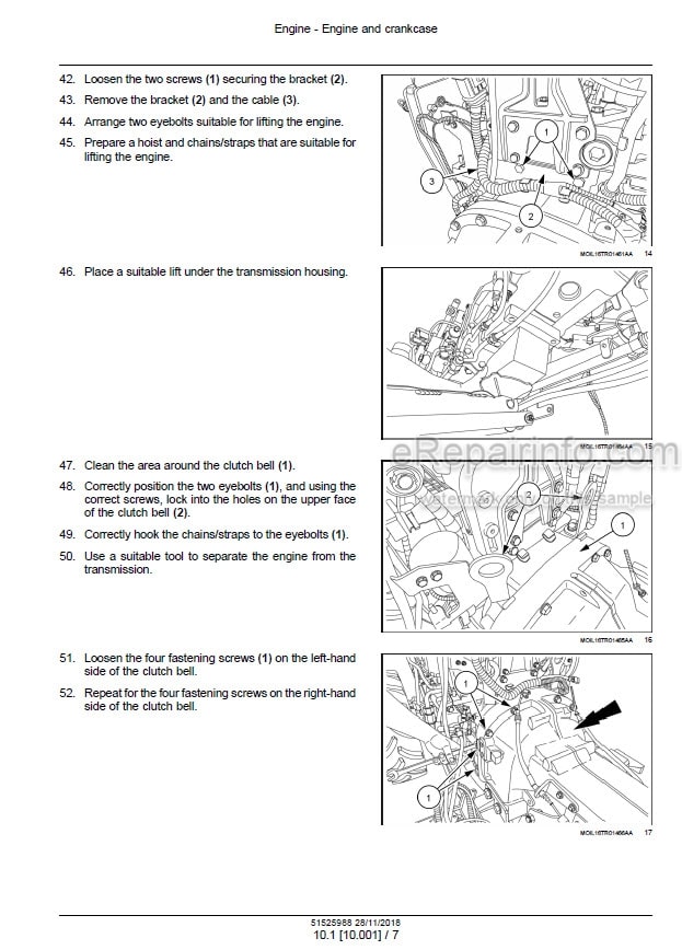 Photo 1 - New Holland T4.80F T4.90F T4.100F T4.110F Service Manual Tractor 51525988