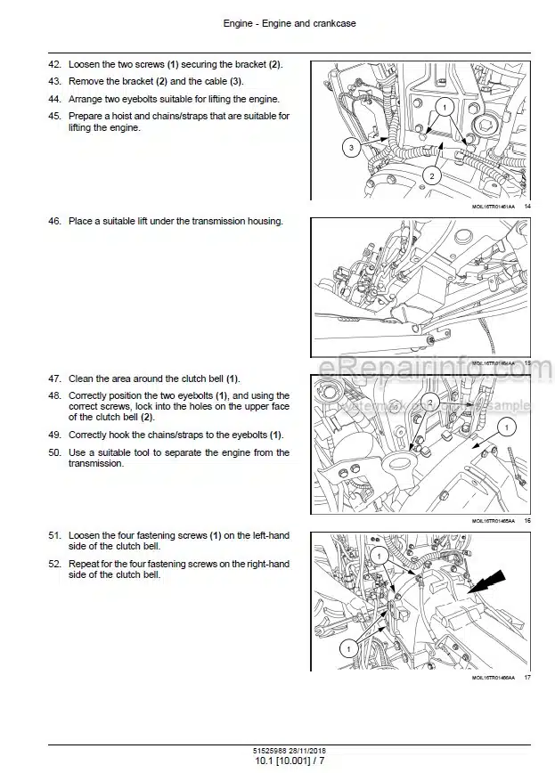 Photo 1 - New Holland T4.80F T4.90F T4.100F T4.110F Service Manual Tractor 51525988