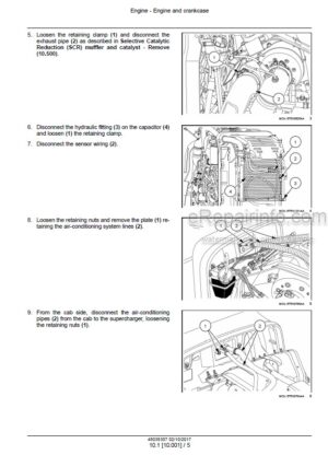 Photo 2 - New Holland T5.100 T5.110 T5.120 Electro Command Service Manual Tractor 48038307