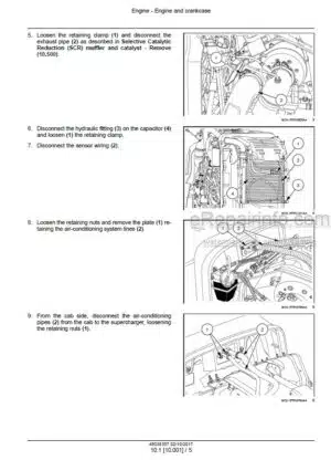 Photo 8 - New Holland T5.100 T5.110 T5.120 Electro Command Service Manual Tractor 48038307