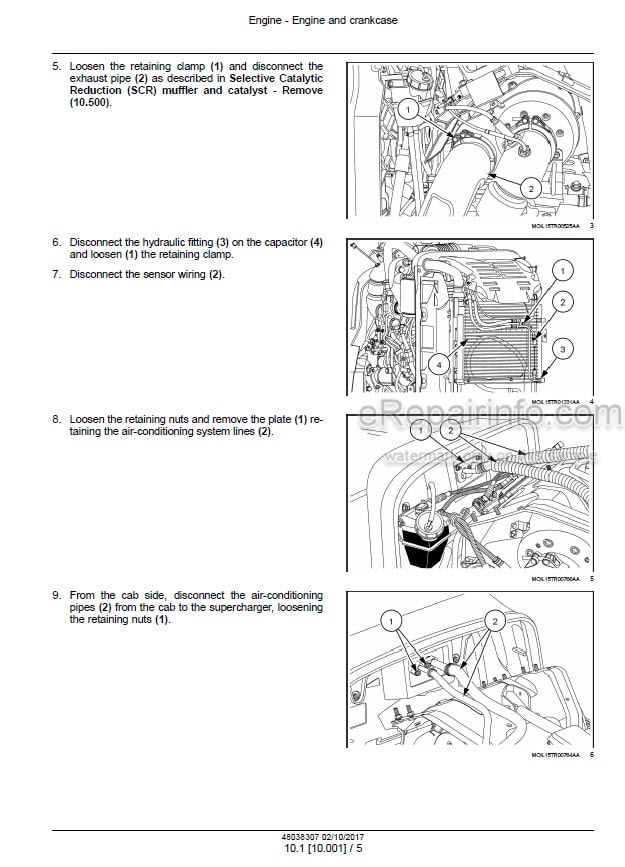 Photo 1 - New Holland T5.100 T5.110 T5.120 Electro Command Service Manual Tractor 48038307