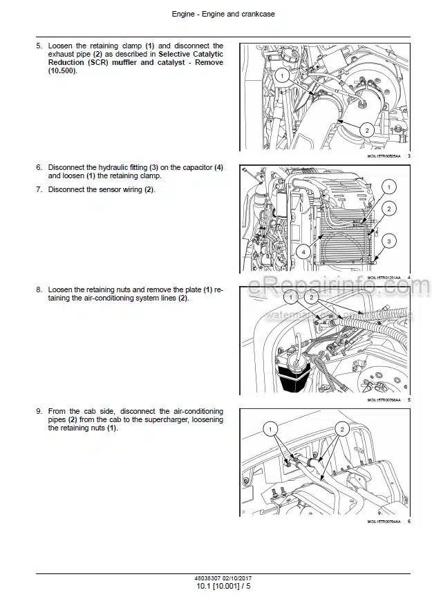 Photo 1 - New Holland T5.100 T5.110 T5.120 Electro Command Service Manual Tractor 48038307